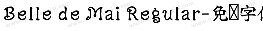 Belle de Mai Regular字体转换